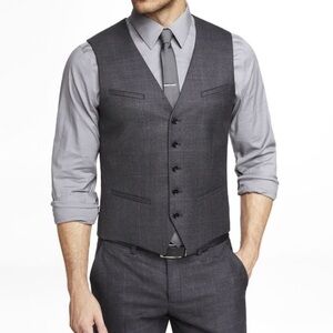 Nwot Express Mens Tuxedo Suit Vest XS Special Occasion Wedding Gentleman Classy